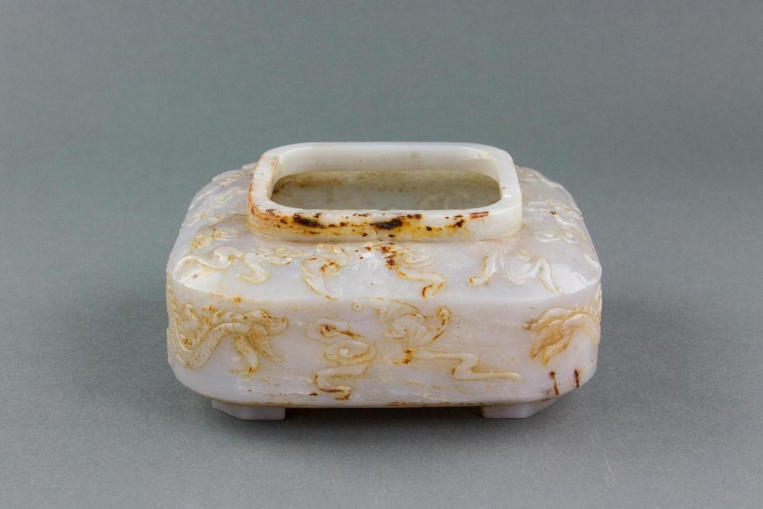 Chinese Imperial Hetian White Jade Water  Pot Mark (1 of 4)