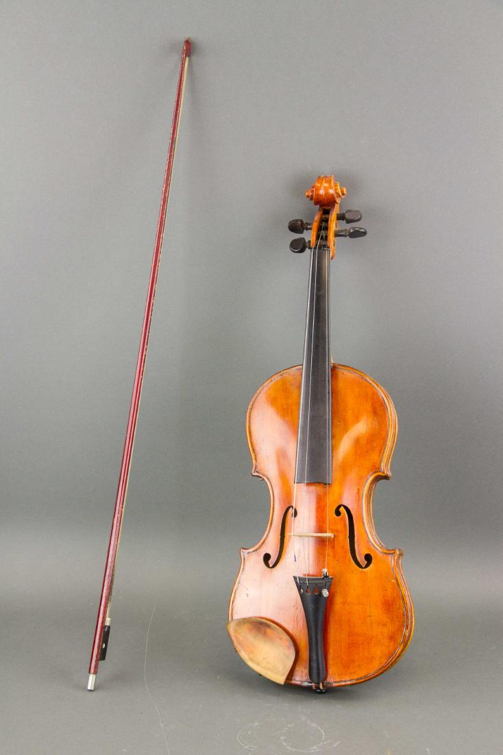 Old Trade Mark Boston Violin with Case and Bow (1 of 7)