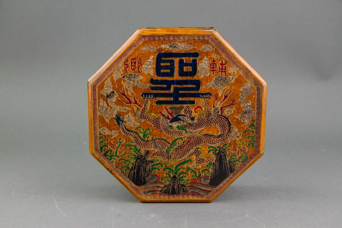 Chinese Imperial Style Wood Dragon Box Qianlong Mk (1 of 7)