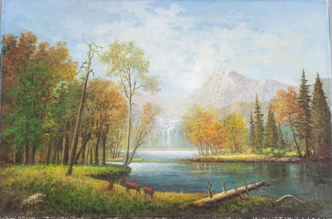 Albert Bierstadt 1830-1902 American Oil on Canvas (1 of 5)