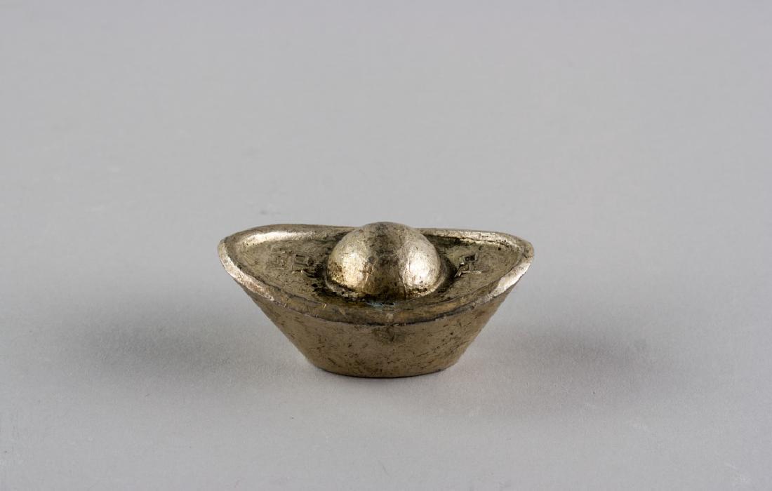 Ching Qing Silver Boat Money Treasure Silver (1 of 5)