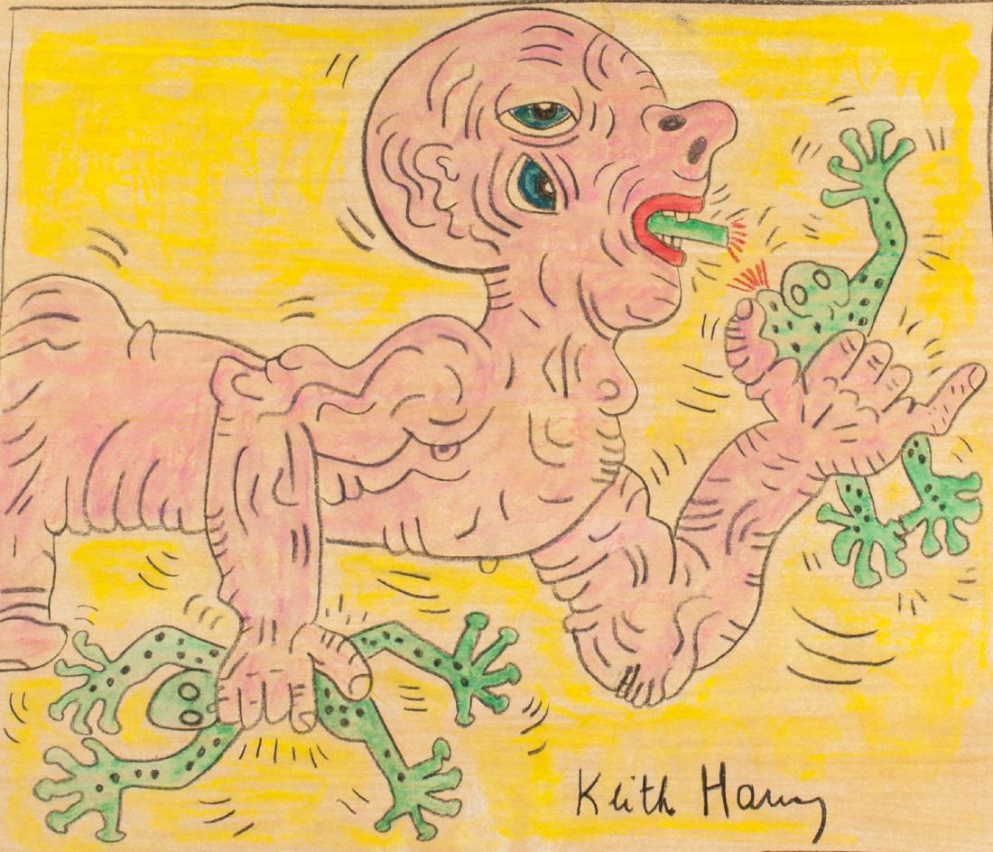 Keith Haring 1958-1990 American Pencil and Crayon (1 of 5)