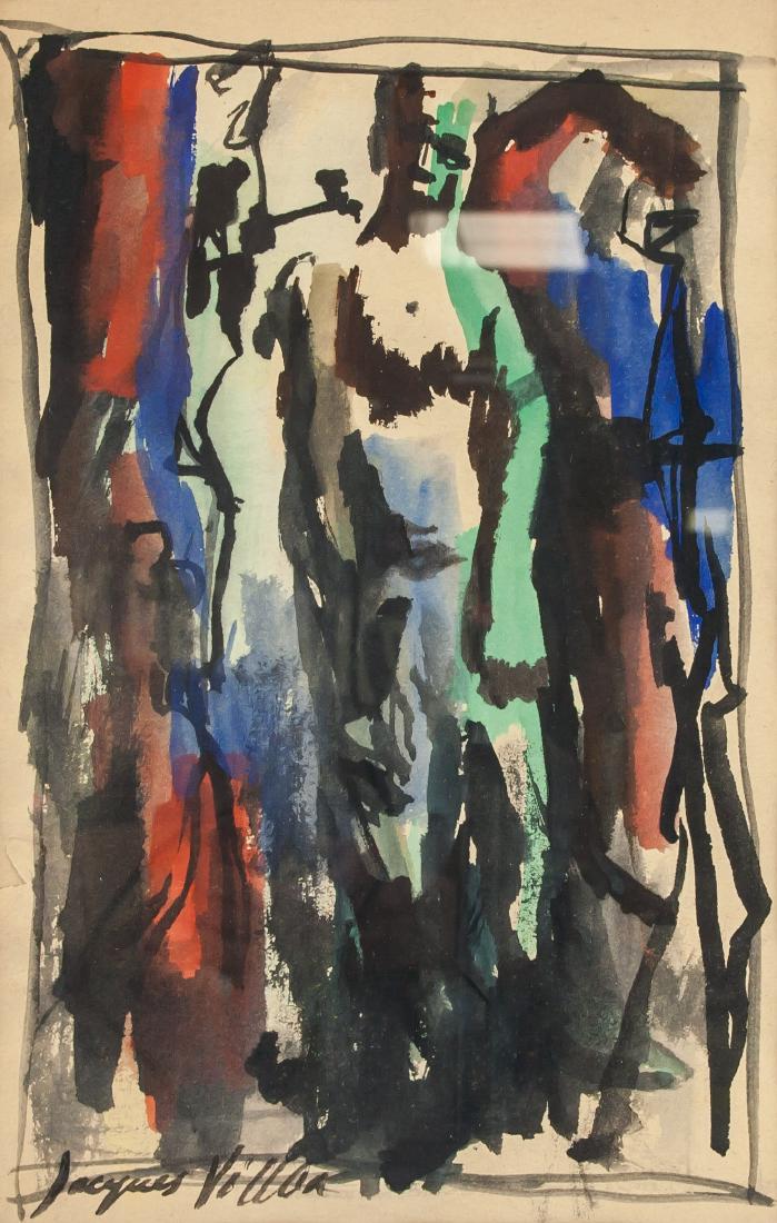 Jacques Villon French, 1875-1963 Watercolour Paper (1 of 6)