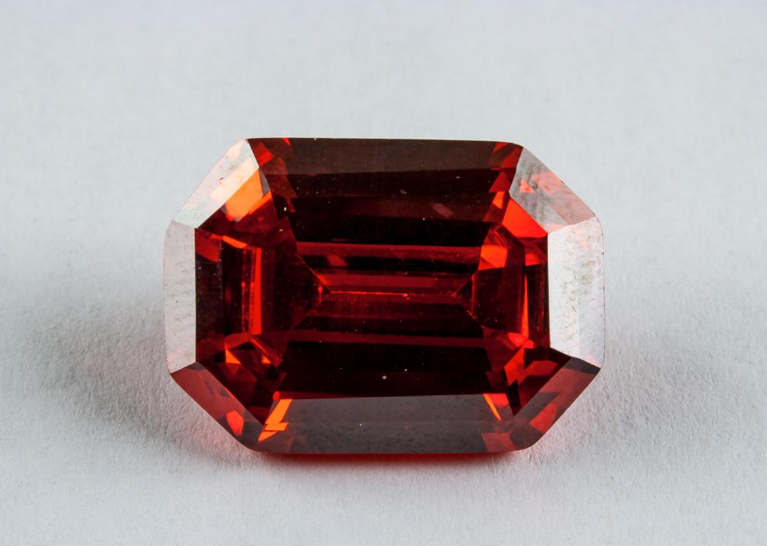 Emerald Cut 26.925 ct Ruby 12.99 mm x 18.41 mm: Emerald cut ruby; 12.99 mm x 18.41 mm, 26.925 ct