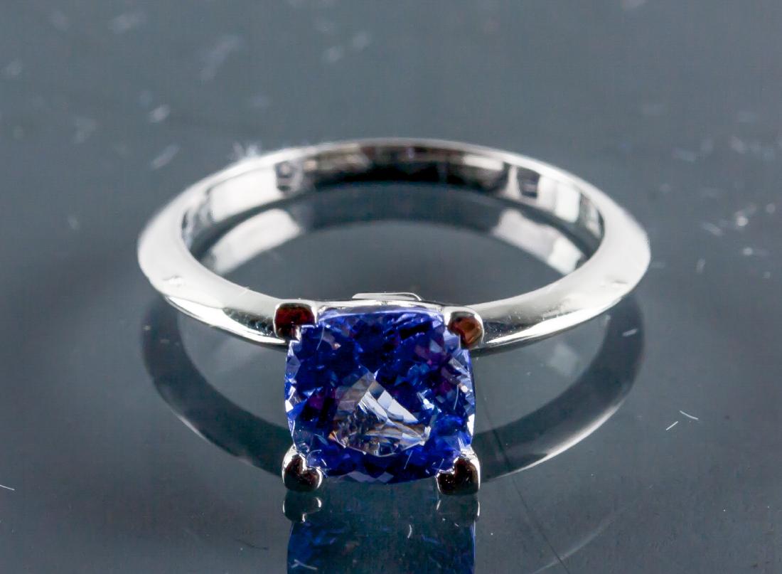 10k Gold 1.95ct Square Cut Violet Tanzanite Ring (1 of 5)