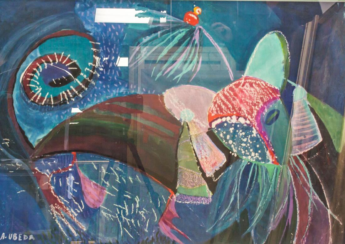 AugustinÂ Ubeda (Spanish, 1925-2007) Mixed Media (1 of 5)