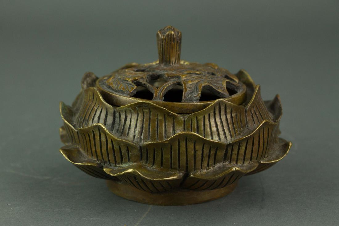 Chinese Bronze Incense Burner (1 of 5)