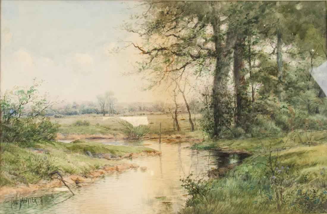 Paul Sawyier American 1865-1917 Watercolor Paper (1 of 5)