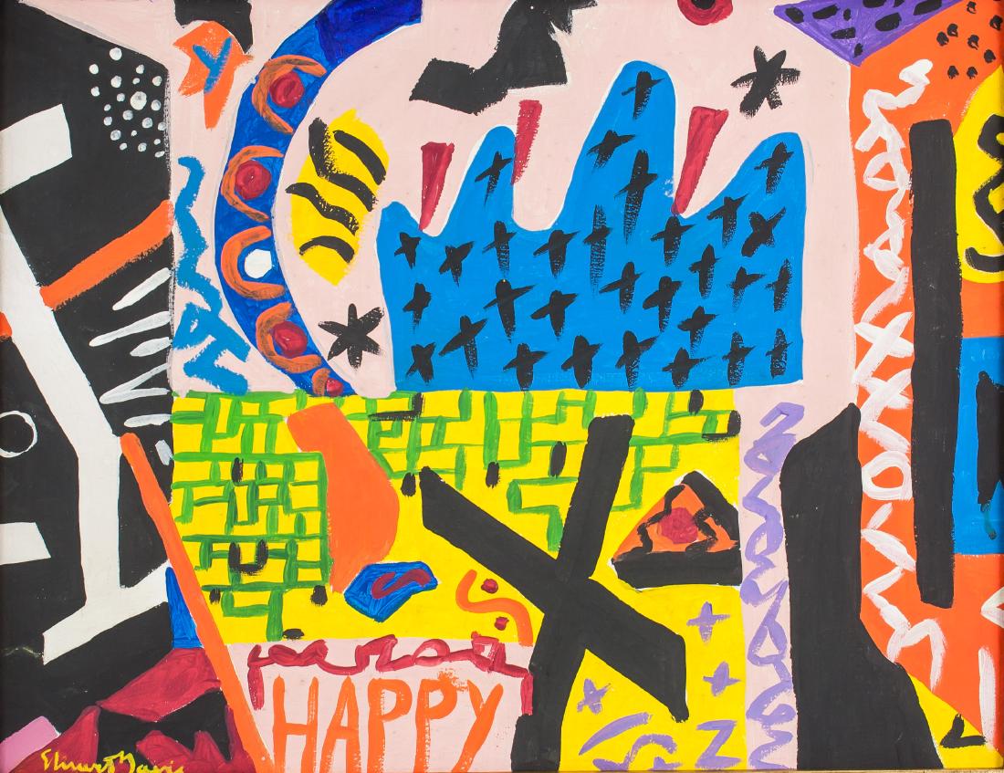 Stuart Davis (American 1892-1964) Oil on Canvas (1 of 6)