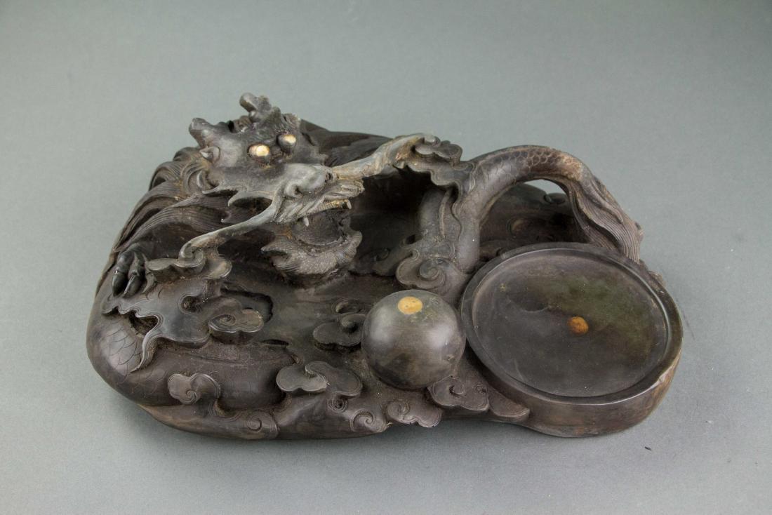 Chinese Large Dragon Ink Stone with Artist Mark (1 of 6)