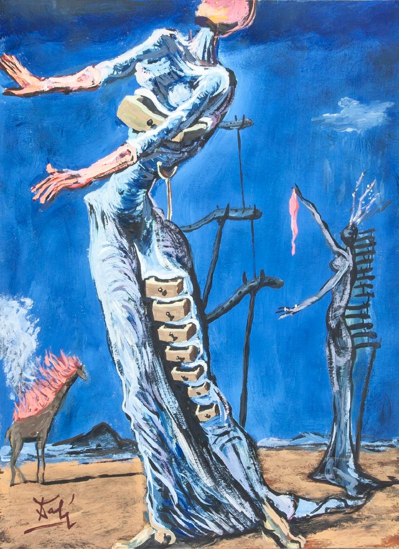 Salvador Dali 1904-1989 Spain Tempera Certificate (1 of 8)