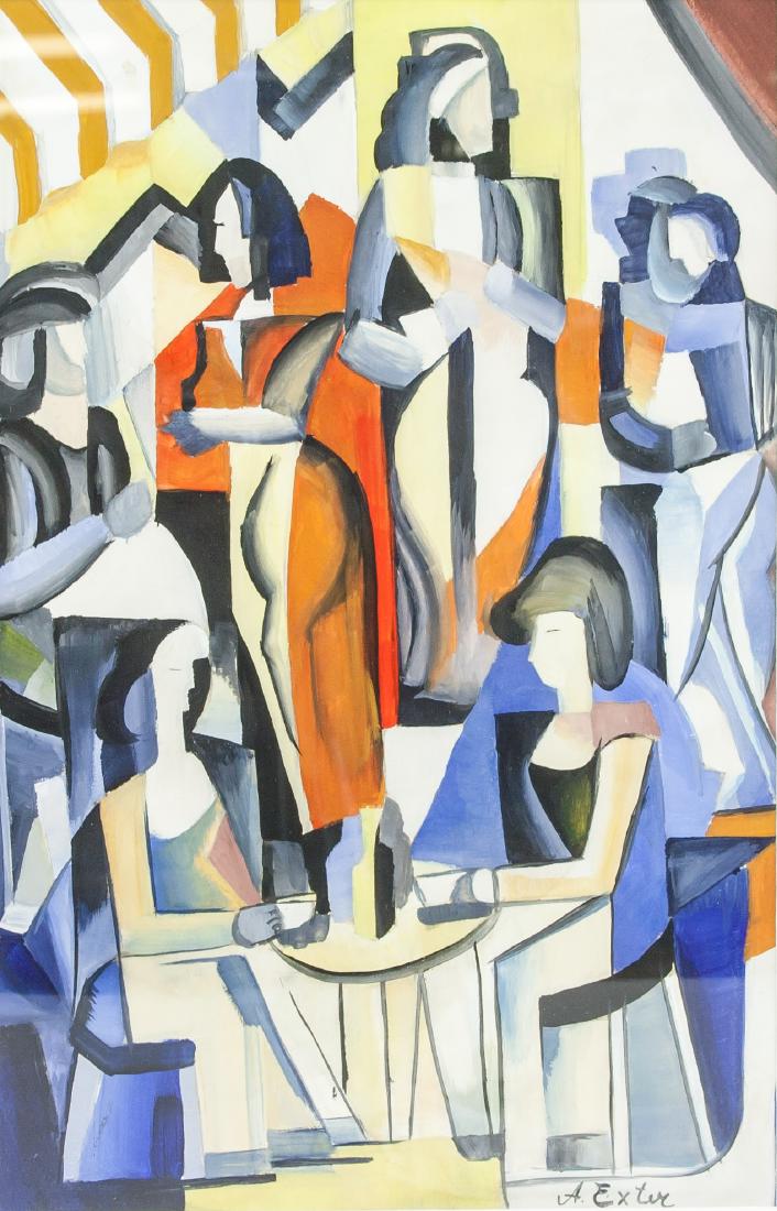 ALEXANDRA EXTER Russian 1882-1949 Gouache on Paper (1 of 5)