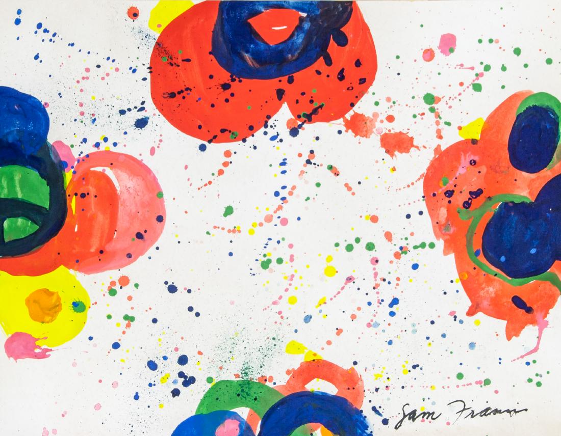 SAM FRANCIS US 1923-1994 WC & Acrylic on Paper (1 of 7)