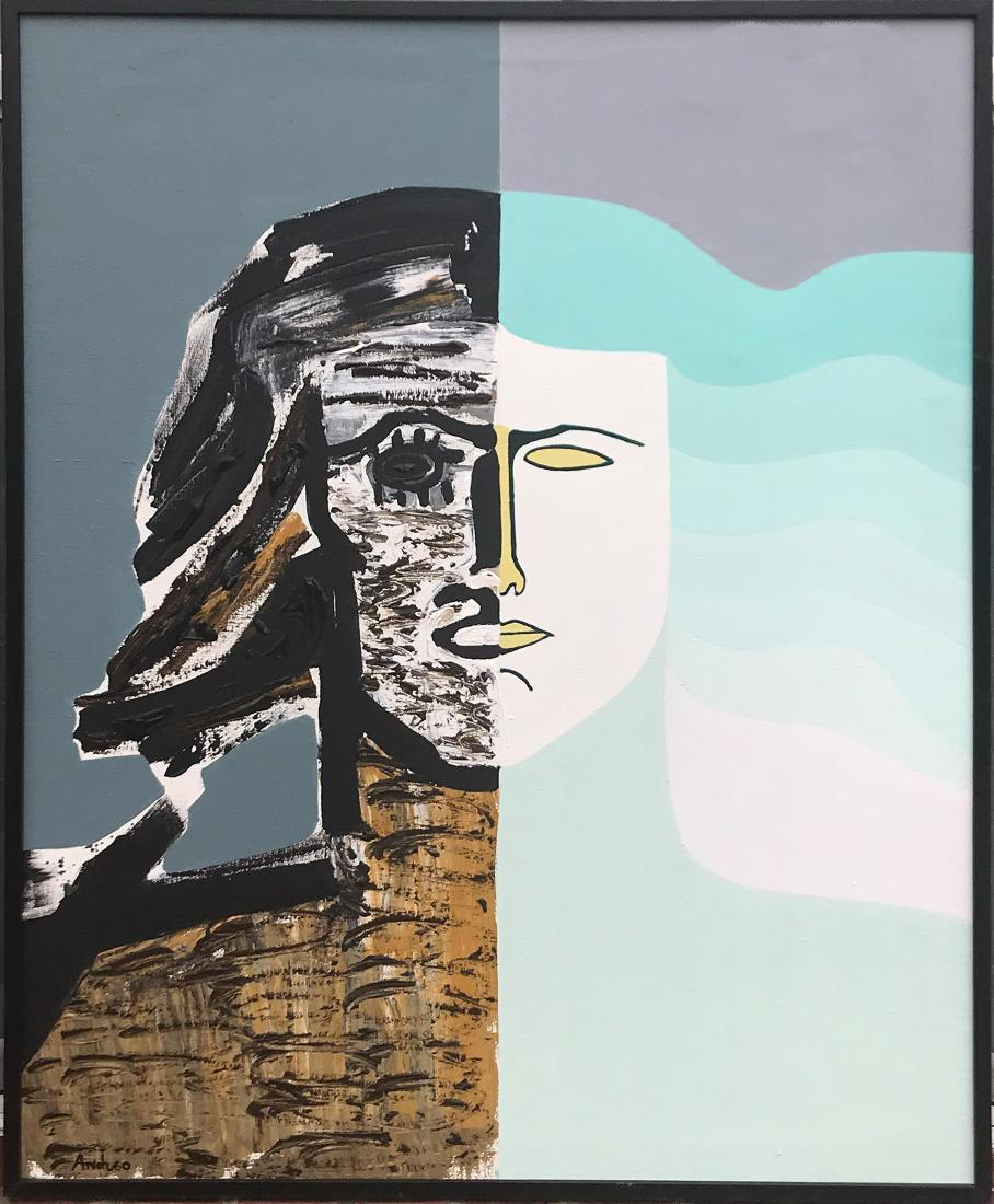 MARIA DOLORES ANDREO Spanish 1934-2006 Acrylic (1 of 4)