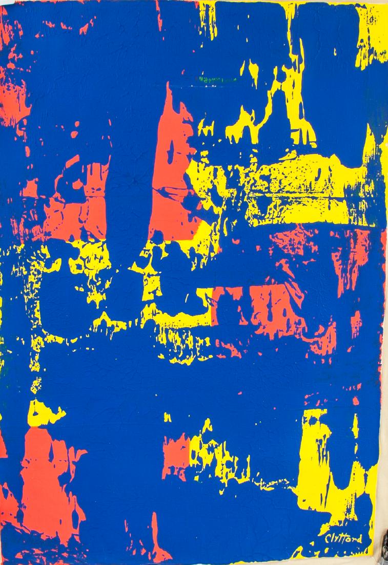 CLYFFORD STILL American 1904-1980 Oil on Canvas: Oil on canvas, featuring abstract theme artwork. Signed and attr. Clyfford Still (American, 1904-1980), signature on lower right margin.23.5 x 16 in (59.7 x 40.6 cm). Clyfford Still is celebrated as o