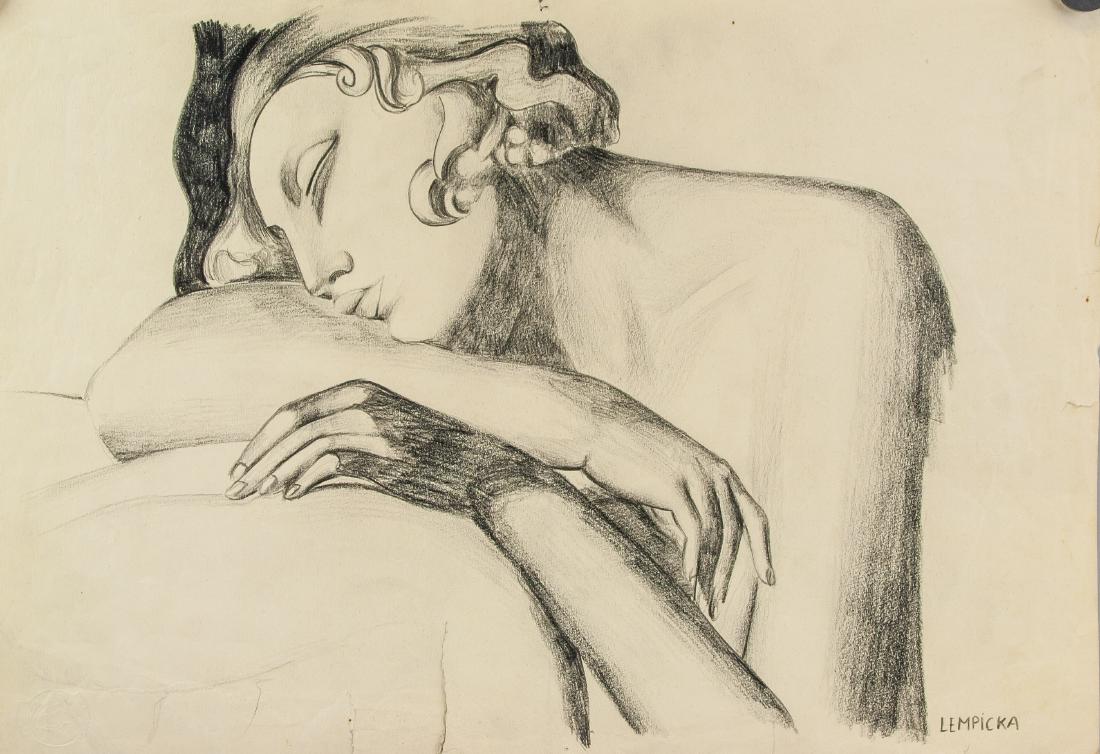 TAMARA de LEMPICKA French-US 1898-1980 Graphite (1 of 8)