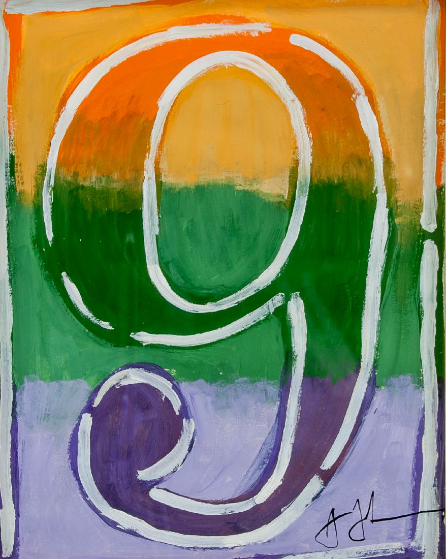JASPER JOHNS American b.1930 Gouache on Paper (1 of 5)