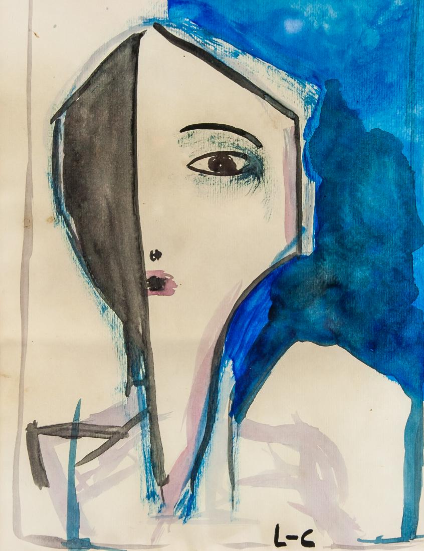 LE CORBUSIER French 1887-1965 WC on Paper Portrait (1 of 5)