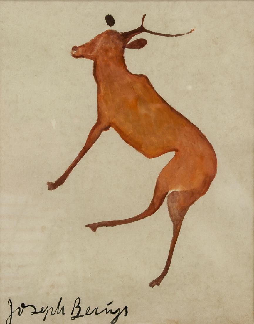 JOSEPH BEUYS German 1921-1986 Watercolor Deer (1 of 5)