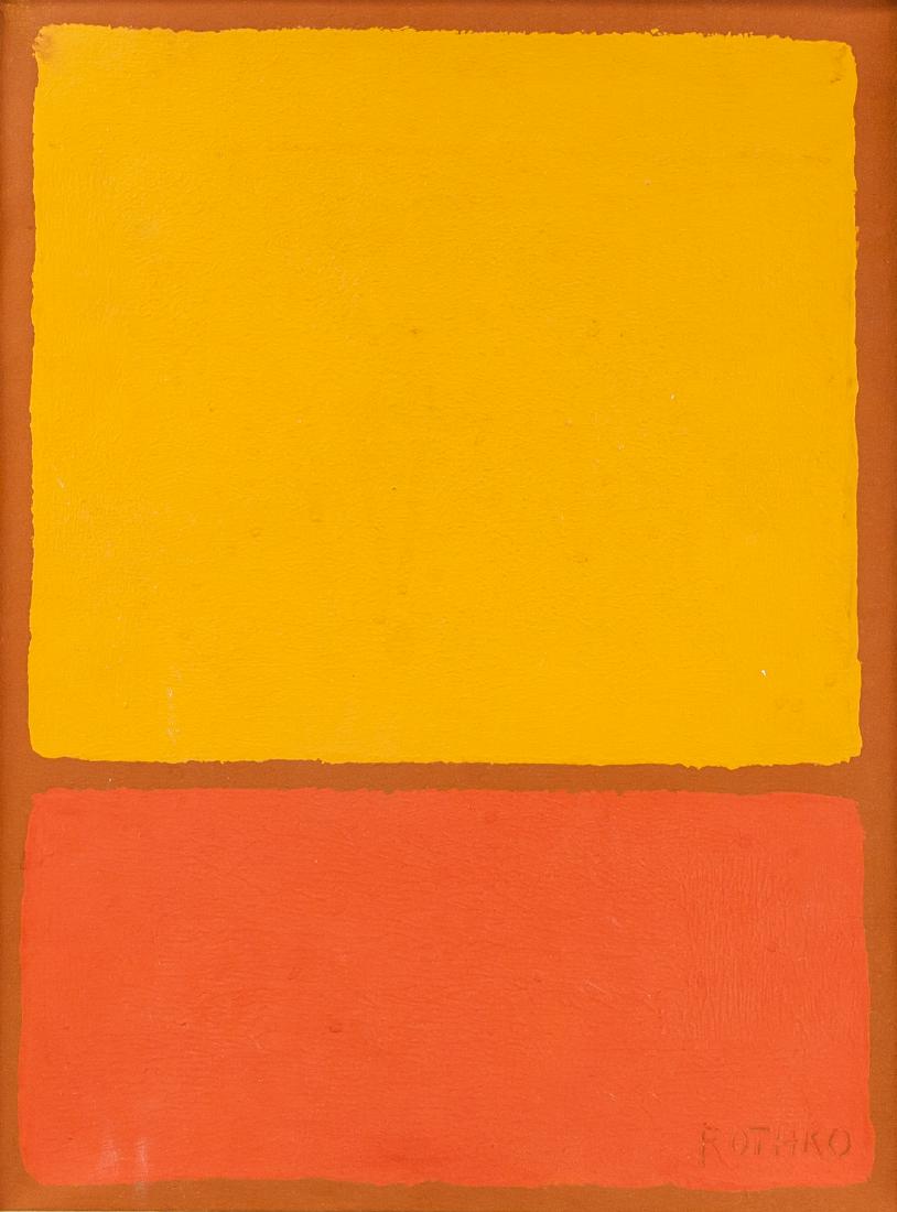 MARK ROTHKO US 1903-1970 Oil on Canvas (1 of 5)