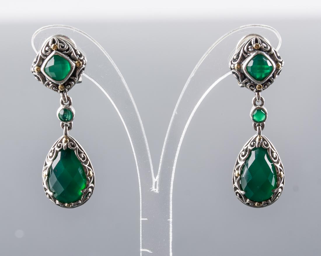 18k Gold Emerald Earrings (1 of 4)