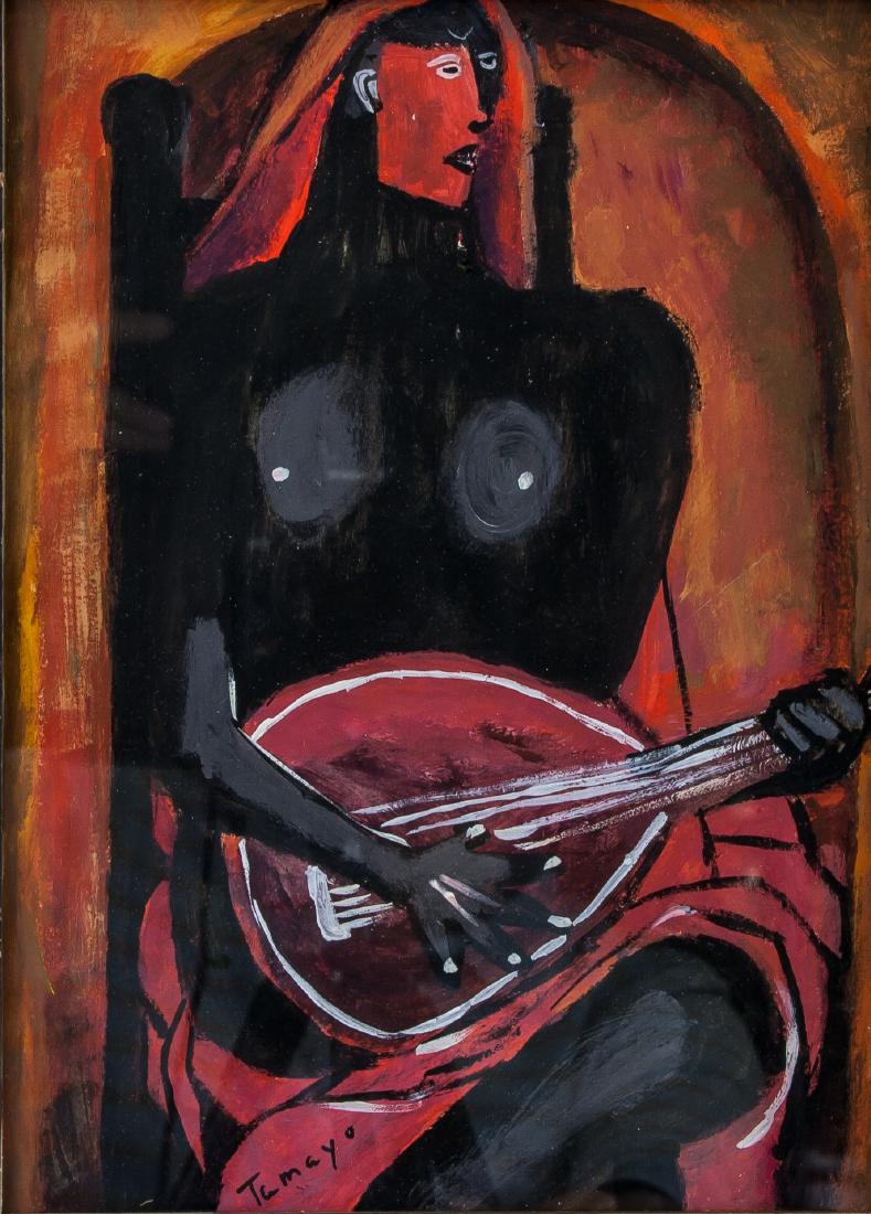 RUFINO TAMAYO Mexican 1899-1991 Gouache on Paper (1 of 5)