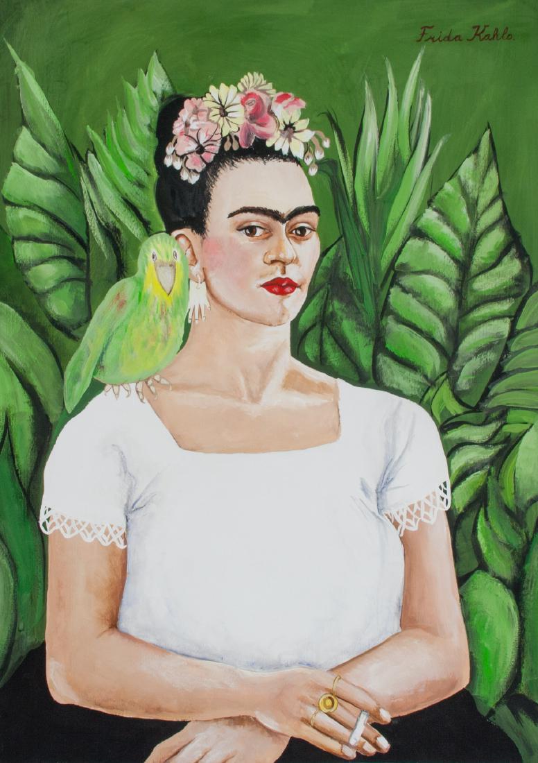 FRIDA KAHLO Mexican 1907-1954  Acrylic on Paper (1 of 5)