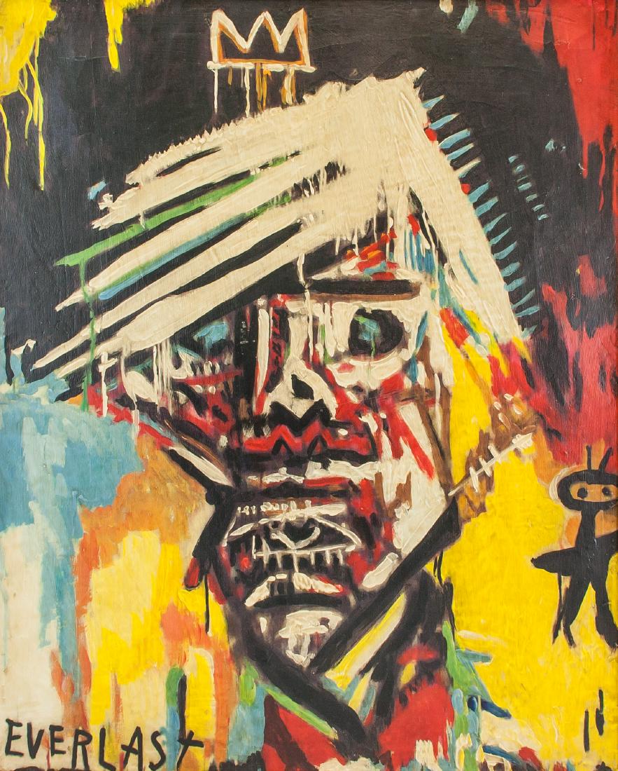 JEAN-MICHEL BASQUIAT US 1960-1988 Acrylic/Canvas (1 of 7)