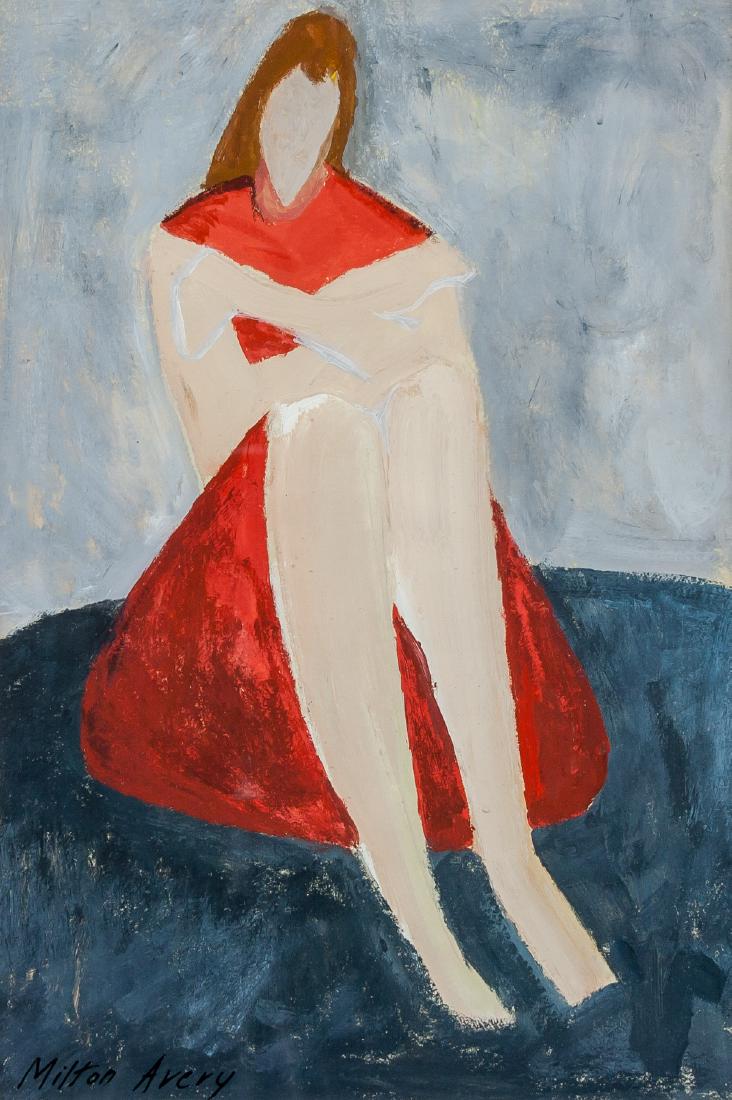 MILTON AVERY American 1885-1965 Oil on Paper (1 of 5)