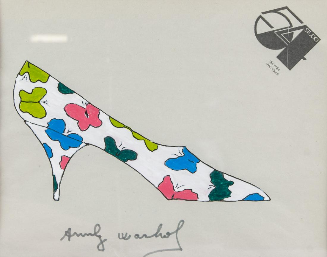 ANDY WARHOL American 1928-1987 Tempera on Paper (1 of 6)