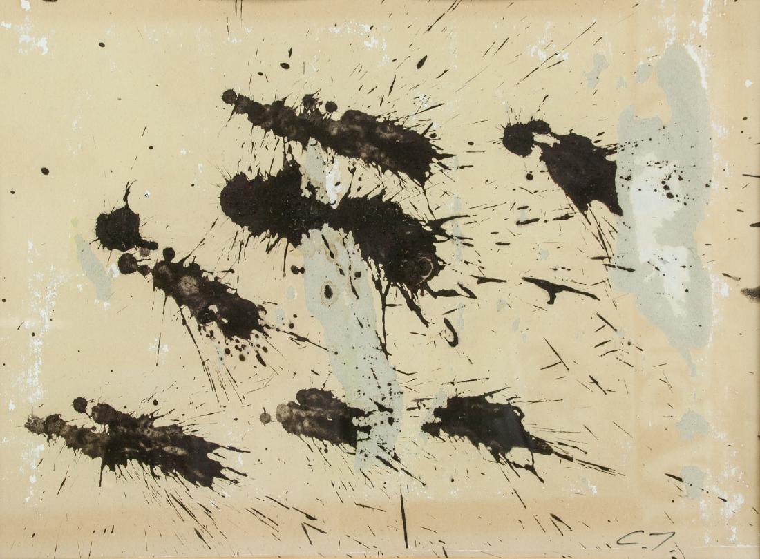 CY TWOMBLY American 1928-2011 Mixed Media on Paper (1 of 5)