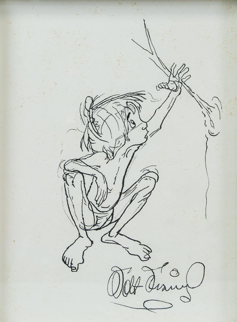 WALT DISNEY American 1901-1966 Ink on Paper (1 of 5)