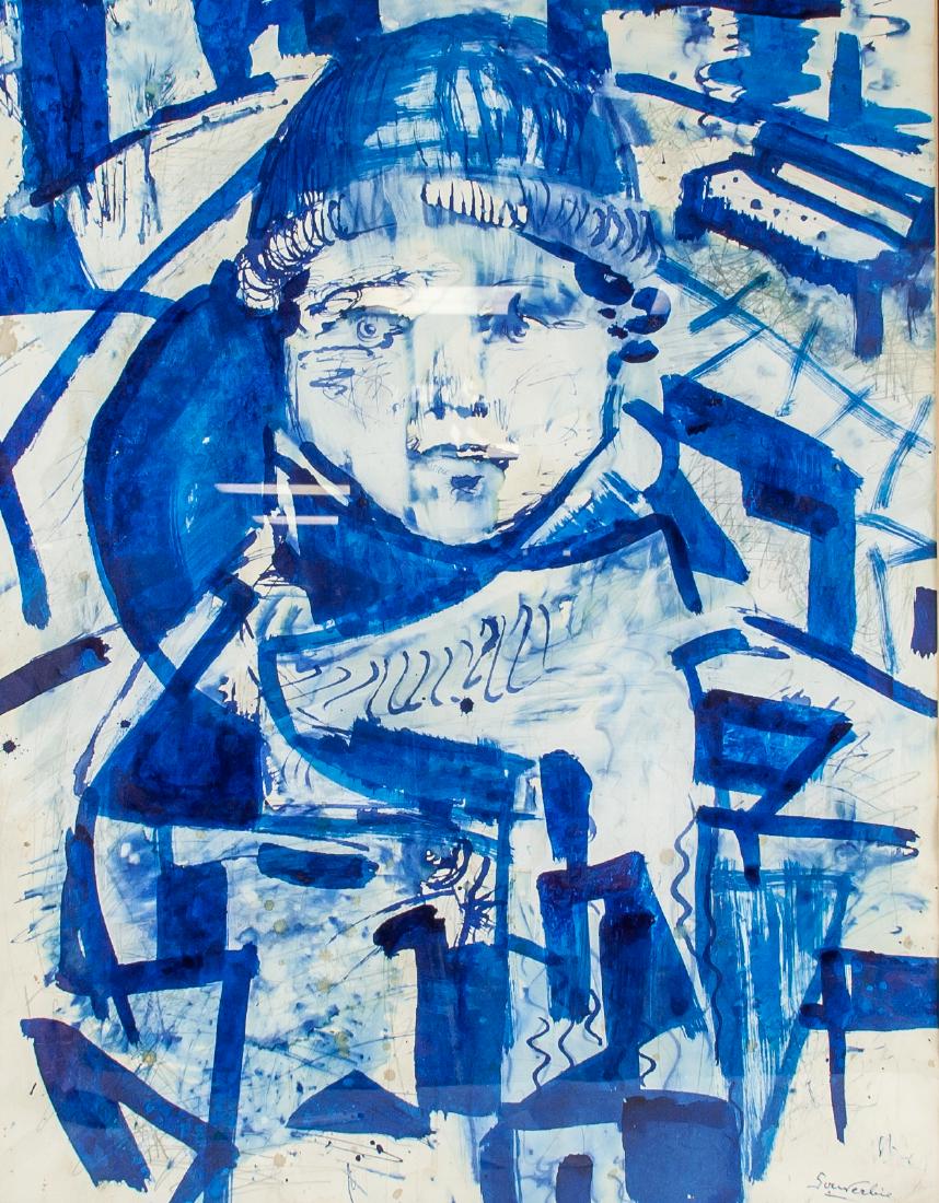 JEAN SOUVERBIE French 1891-1981 WC on Paper (1 of 5)