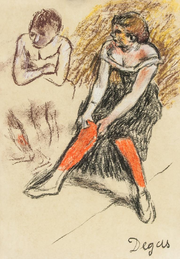 EDGAR DEGAS French 1834-1917 Pastel on Paper (1 of 7)