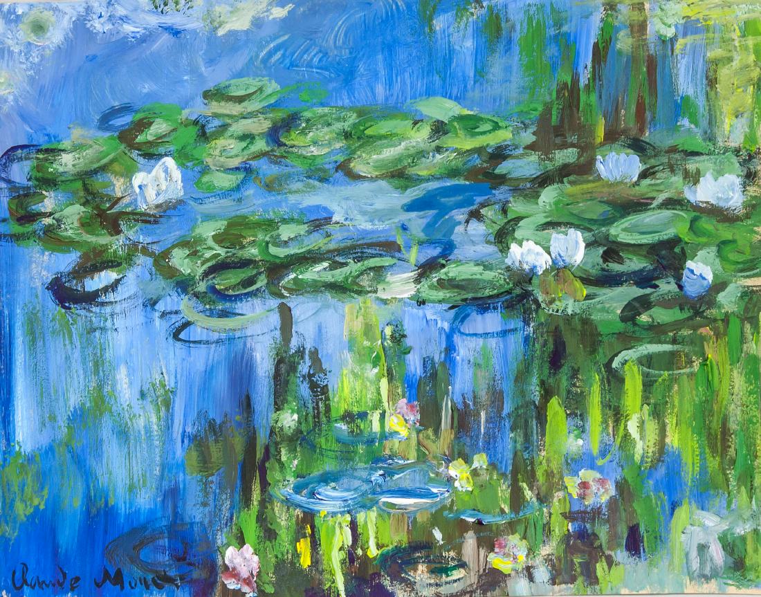 CLAUDE MONET French 1840-1926 Tempera/Gouache (1 of 6)