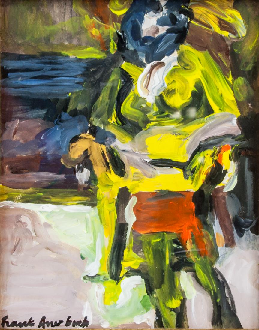 FRANK AUERBACH German b.1931 Gouache Portrait (1 of 5)