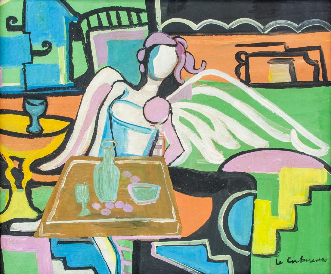 LE CORBUSIER French 1887-1965 Oil on Canvas (1 of 5)