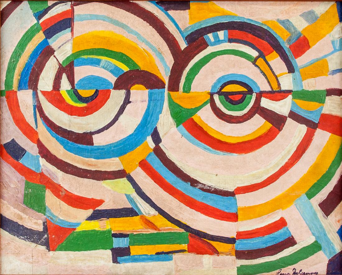 SONIA DELAUNAY French 1885-1979 Oil on Canvas (1 of 5)