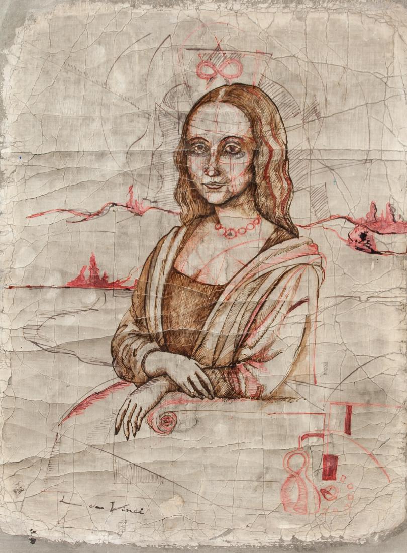 LEONARDO DA VINCI Italian 1452-1519 manner of OOC (1 of 6)