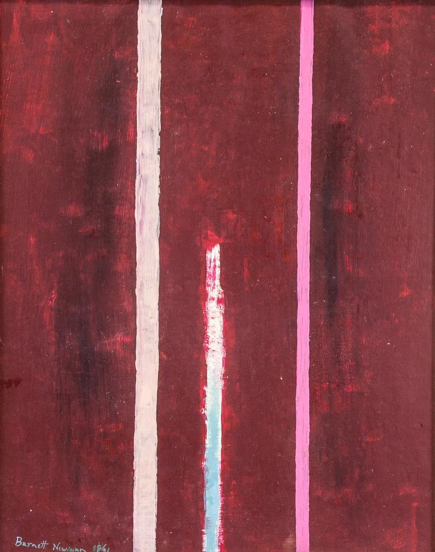BARNETT NEWMAN US 1905-1970 Oil on Canvas Abstract (1 of 5)