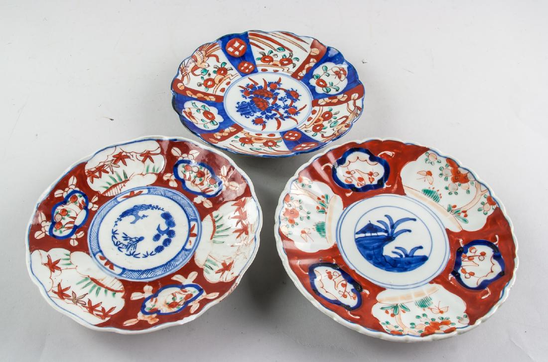 3 19th Century Japanese Porcelain Imari Plates (1 of 5)