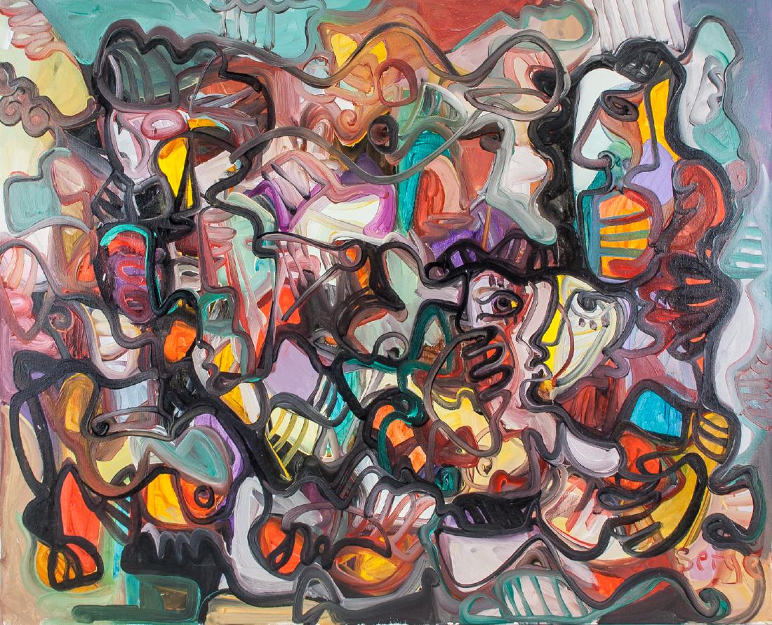 SERGE DEHERIAN Canada b. 1955 OOC Abstract (1 of 7)