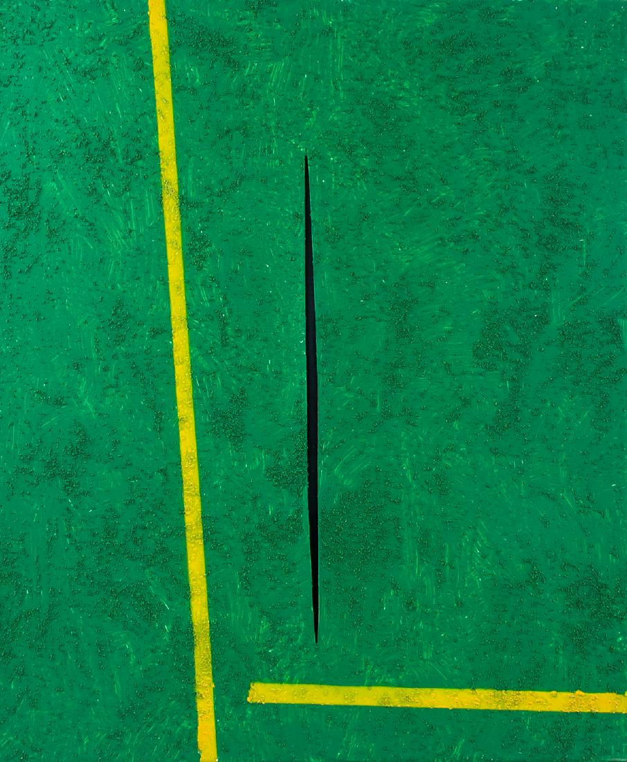 Attr. LUCIO FONTANA Italian 1899-1968 Oil Canvas (1 of 12)