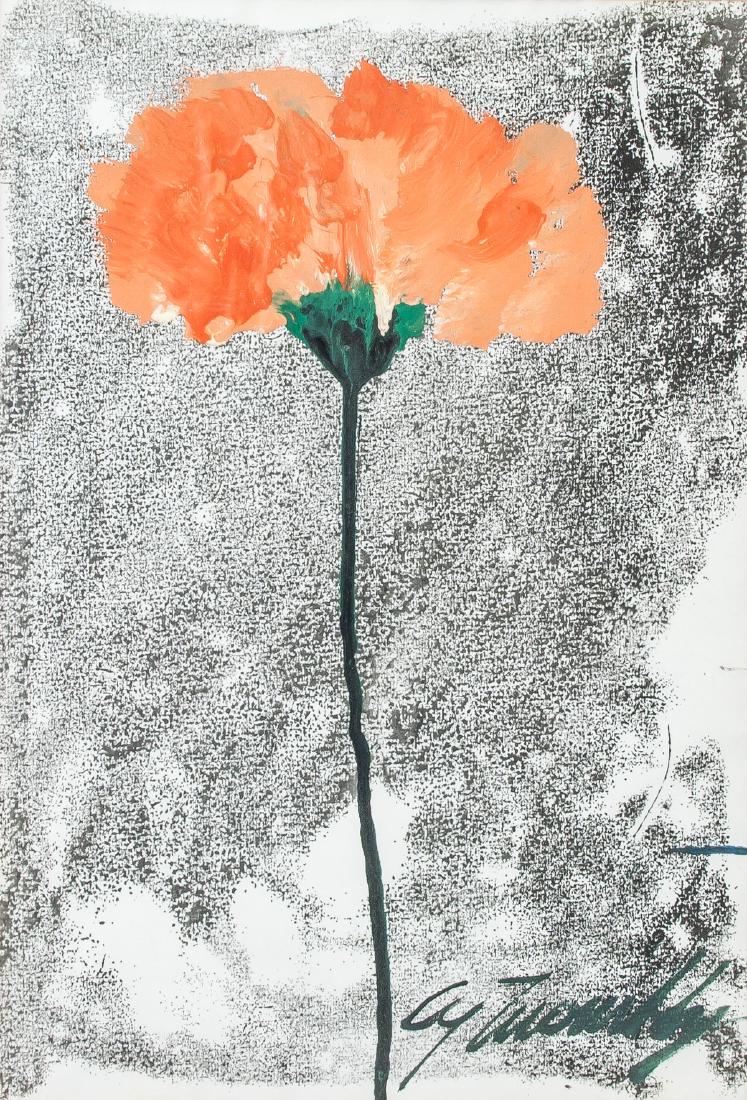 Attr. CY TWOMBLY American 1928-2011 Oil on Canvas (1 of 5)