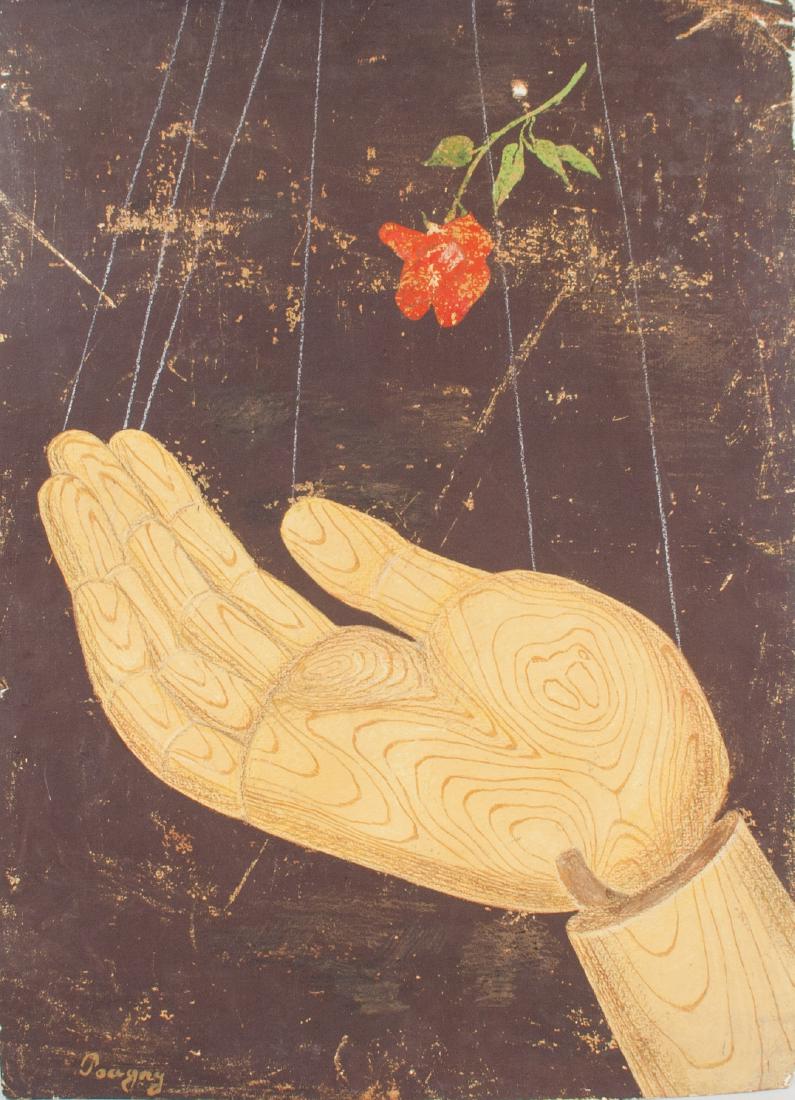 Attr. IVAN PUNI Russian 1892-1956 Charcoal (1 of 7)