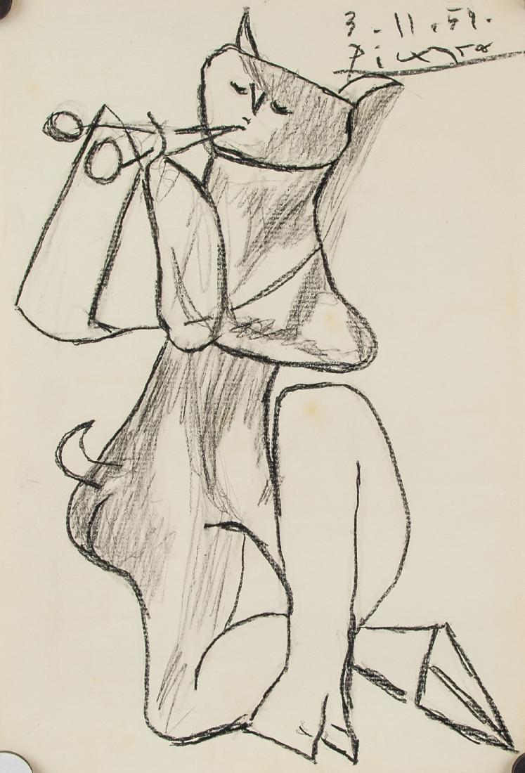 Style of PABLO PICASSO Spanish 1881-1973 Crayon (1 of 6)