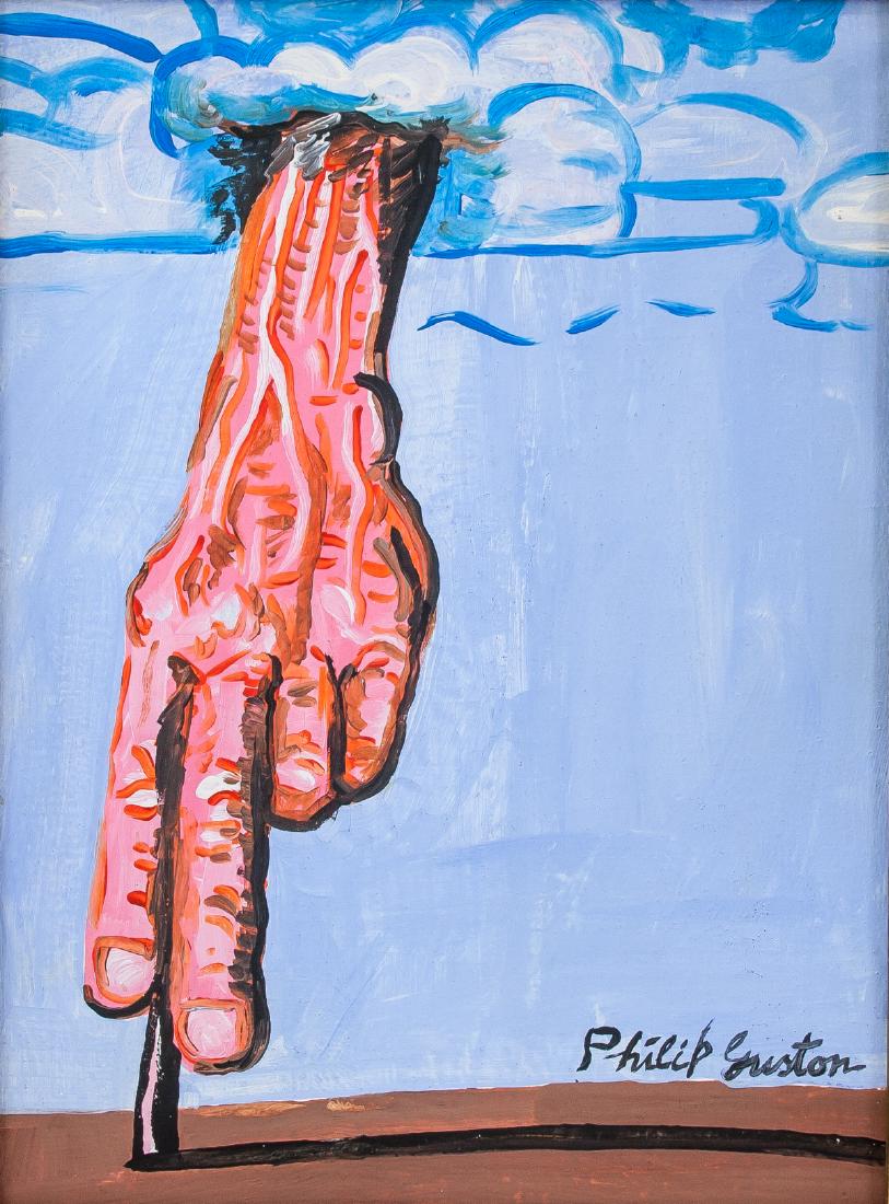 Attr. PHILIP GUSTON American 1913-1980 Oil Canvas (1 of 5)