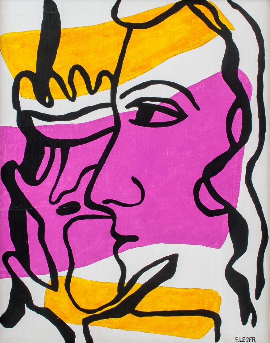 French Abstract Cubist OOC Signed F. Leger (1 of 5)