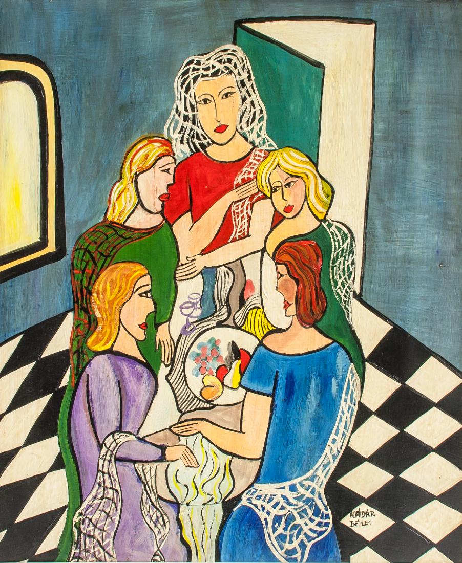 BELA KADAR Hungarian 1877-1956 Oil on Canvas (1 of 5)