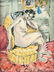 French Gouache Woman Signed Henri Matisse